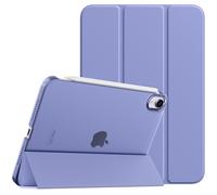 TiMOVO Case for iPad Mini 7 A17 Pro 8.3-inch 2024, iPad Mini 6th Generation Case, Slim Translucent Hard Back Folio Cover Support Touch ID & Apple Pencil Charging, Auto Wake/Sleep,Lavender Purple