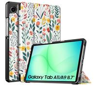 TiMOVO Case for Samsung Galaxy Tab A11/A9 8.7 Inch (2025/2023), Slim Lightweight Stand Hard Back Shell Protective Cover, Flowers