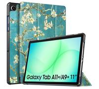 TiMOVO Case for Samsung Galaxy Tab A11+ Plus/A9+ Plus 11 Inch (2025/2023), Slim Lightweight Stand Hard Back Shell Protective Cover, Auto Wake/Sleep, Apricot Blossom