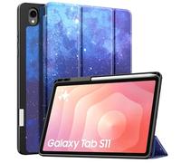 TiMOVO Case for Samsung Galaxy Tab S11 11 Inch 2025 SM-X730/X736B with S Pen Holder, Slim Stand Soft TPU Back Protective Cover, Support Auto Wake/Sleep, Blue Starry Sky