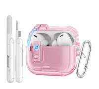 TiMOVO Clear Case for AirPods Pro 3 (2025) with Secure Lock, Clear Pink