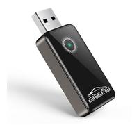 TiMOVO Convert Wired to Bluetooth Wireless Carplay, Wireless CarPlay Adapter, Mini Size for iPhone iOS 10 Later & Cars from 2016 Later, Plug & Play, Black