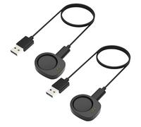 TiMOVO Dock Charger Compatible with Amazfit T-Rex 3/Balance 2/Helio Strap, 3.3ft/1m Magnetic Replacement Charging Stand, Smartwatch Accessories, 2 Pack