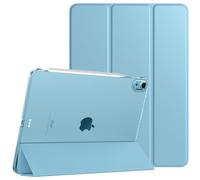 TiMOVO for iPad Air 11 Inch Case (M3/M2-2025/2024), iPad Air 5th Generation 2022/4th Gen 2020 10.9 Inch, Slim Hard Translucent Back Cover, Support Auto Wake/Sleep, Misty Blue