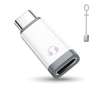 TiMOVO for Lightning to USB C Audio Headphone Adapter with Line Control, Lighting to USB C Earphone Adaptor for iPhone 16/15 Series, iPad Air/Pro/Mini, Not for Charging and Data Transfer, White