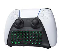 TiMOVO Green Backlight Keyboard for PS5 Controller, Black