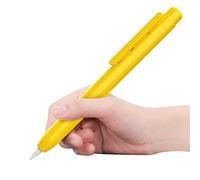 TiMOVO Holder Case Fit Apple Pencil 1st Generation, Retractable Tip Cap Protective Pencil Sleeve Cover with Sturdy Clip for Apple Pencil 1st Gen - Yellow