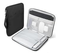 TiMOVO Laptop Sleeve 13.3-14 Inch for MacBook Neo/Air/Pro, Black | Also Fits HP Lenovo Dell Acer ASUS 14", Carrying Case Portable Protective Bag with Pockets & Handle