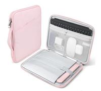 TiMOVO Laptop Sleeve 13.3-14 Inch for MacBook Neo/Air/Pro, Pink | Also Fits HP Lenovo ASUS Acer Dell XPS Googlebook 14", Carrying Case Portable Protective Bag with Pockets & Handle