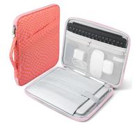 TiMOVO Laptop Sleeve 13.3-14 Inch for MacBook Neo/Air/Pro, Pink Orange Wavy | Also Fits HP Lenovo Dell Acer ASUS 14", Carrying Case Portable Protective Bag with Pockets & Handle