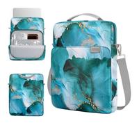 TiMOVO Laptop Sleeve Bag for MacBook Neo 13 inch 2026 Model A3404 with A18 Pro Chip, Handle Carrying Case with Shoulder Strap, Cloud Peacock Blue