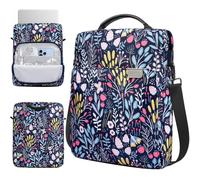 TiMOVO Laptop Sleeve Bag for MacBook Neo 13 inch 2026 Model A3404 with A18 Pro Chip, Handle Carrying Case with Shoulder Strap, Colorful Flower