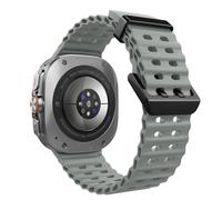 TiMOVO Ocean Silicone Sport Strap for Samsung Galaxy Watch Ultra band 47mm(2025/2024), Adjustable Bracelet Breathable Soft Waterproof Watch Band for Galaxy Watch Ultra Straps, Brownish Gray