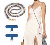 TiMOVO Phone Lanyard Metal Chain Crossbody, Sapphire Blue