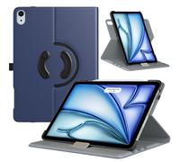 TiMOVO Rotating Case for iPad Air 11 inch M3/M2 (2025/2024), iPad Air 5th/4th Generation 2022/2020, 90 Degree Rotating Protective Stand Cover for iPad Air Case, Navy Blue