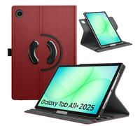 TiMOVO Rotating Case for Samsung Galaxy Tab A11+/A11 Plus 11 Inch 2025 SM-X230/ X236/ X238, 90 Degree Rotating Stand Cover, Support Auto Wake Sleep, Wine Red