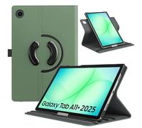 TiMOVO Rotating Case for Samsung Galaxy Tab A11+/A11 Plus 11 Inch 2025 SM-X230/ X236/ X238, 90 Degree Rotating Stand Cover, Support Auto Wake Sleep, Lake Green