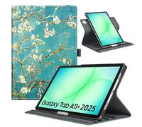 TiMOVO Rotating Case for Samsung Galaxy Tab A11+/A11 Plus 11 Inch 2025 SM-X230/ X236/ X238, 90 Degree Rotating Stand Cover, Support Auto Wake Sleep, Apricot Blossom