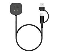 TiMOVO Smartwatch Charger for Fitbit Versa 4/3, Sense 2/1, Replacement Charging Cable Cord Magnetic Dock Stand for Google Pixel Watch 3/2, 3.3Ft