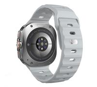 TiMOVO Sport Strap Compatible with Samsung Galaxy Watch Ultra band 47mm(2025/2024), Soft Silicone Adjustable Band with a Steel Buckle for Galaxy Watch Ultra Bands, Light Gray
