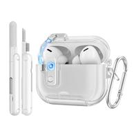 TiMOVO Transparent Case for AirPods Pro 3 (2025) with Secure Lock, Clear