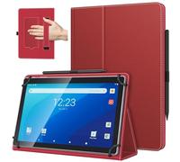 TiMOVO Universal Case for 10.1 Inch Android Tablet, Dark Red