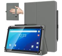 TiMOVO Universal Case for 10.1 Inch Android Tablet with Pen Loop, Lightweight Folding Stand Cover with Hand Strap for All 9"-11" Touchscreen Tablet, Space Gray