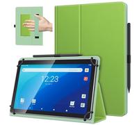 TiMOVO Universal Case for 10.1 Inch Android Tablet with Pen Loop, Lightweight Folding Stand Cover with Hand Strap for All 9.6"-11" Touchscreen Tablet, Green