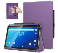 TiMOVO Universal Case for 10.1 Inch Android Tablet with Pen Loop, Lightweight Folding Stand Cover with Hand Strap for All 9.6"-11" Touchscreen Tablet, Orchid Purple