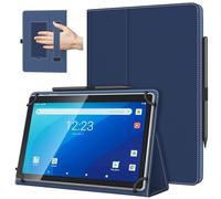 TiMOVO Universal Case for 10.1 Inch Android Tablet with Pen Loop, Lightweight Folding Stand Cover with Hand Strap for All 9"-11" Touchscreen Tablet, Navy Blue