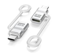 TiMOVO USB-C Adapter with Anti-Lost Strap, 2 Pack,Silver