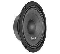 Timpano 8 Inch Shallow Car Speaker 700 Watts TPT-MB8-4 Slim Shallow Profile 4 Ohm, PRO Midbass Car Audio Loudspeaker Compact for Doors (Single)