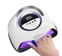 Timpou 200W UV LED Nail Lamp, Professional Nail Dryer, Gel Nail Polish, UV Nail Light with 4 Timer Settings, Automatic Sensor, LCD Display