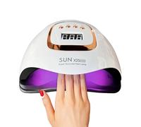Timpou 380W UV LED Nail Lamp with 81 LED Beads, Professional Nail Dryer Gel Nail Polish, UV Nail Light with 4 Timer Settings, Automatic Sensor, LCD Display