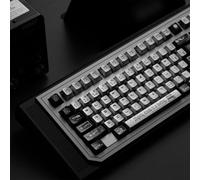 TIMSEKER 128-Key Black and Sliver Keycaps Set, Cherry Profile Keycaps