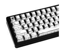 TIMSEKER 150-Key Black and White Manga PBT Keycaps, Cherry Profile, Retro Anime Style, Dye-Sublimation Custom Gaming Keycaps for ANSI ISO Layout Mechanical Keyboards, Cherry MX Compatible