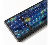 TIMSEKER Cherry Profile Keycaps for Mechanical Keyboard - 119 Key Gradient Blue Keycap Set, Matte Finish, for Cherry MX Switches