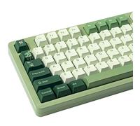 TIMSEKER Green PBT Keycap - Cherry Profile, 5 Side Dye Sublimation Custom Key Caps for Cherry MX ANSI Layout Mechanical Gaming Keyboard, 150 Keys