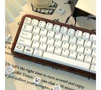 TIMSEKER Minimalist Cherry Profile PBT Keycaps - 5 Side Dye Sublimation, Custom Key Caps for ANSI Layout Mechanical Gaming Keyboard, 130 Keys