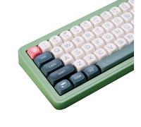 TIMSEKER MOA Profile Gradient Green Keycap, Dye Sublimation PBT Keycap 126 Keys, Ergonomic Design for Cherry Gateron MX Switches Mechanical Keyboard