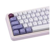 TIMSEKER Purple PBT Keycaps - MA Profile, 119 Keys Dye Sublimation Minimalist Design Custom Key Caps for ANSI Layout Mechanical Gaming Keyboards
