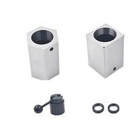 Timunr 5C Collet Block Set Square Collet Block Hex Collet Block Collet Closer Fit for Milling Machine