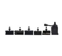 Timunr 6Pcs 250-111 Wedge Type Tool Post Set AXA Tool Post Set Quick Change Tool Post Holder Set Swing 6-12 Inch