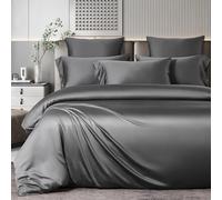 Timween Bamboo Duvet Cover Set, 100% Viscose Derived From Organic Bamboo, Buttery Soft, Cozy, Breathable, Cooling Bedding Sets King Size, 220x230cm