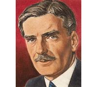 Timym Portrait UK War Secretary Anthony Eden Painting Premium Wall Art Canvas Print 18X24 Inch