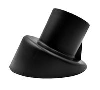 Timyrimy 1.97"/5cm Porch Swing Replacement Feet, Black Horseshoe-Shaped Plastic Leg Caps to Secure Swing Legs to Ground(Set of 4)