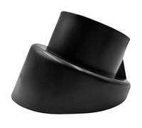 Timyrimy 2.36"/60mm Porch Swing Replacement Feet, Black Horseshoe-Shaped Plastic Leg Caps to Secure Swing Legs to Ground(Set of 4)