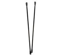 Timyrimy Hollywood Swing Hanging Pole (100cm/39.4", Pack of 2), Replacement Poles for Garden Swings and Porch Swings. Black Round Metal Poles for Hanging Swing Seat on Frame