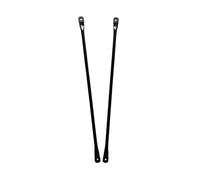 Timyrimy Hollywood Swing Hanging Pole (70cm/27.6", Pack of 2), Replacement Poles for Garden Swings and Porch Swings. Black Round Metal Poles for Hanging Swing Seat on Frame