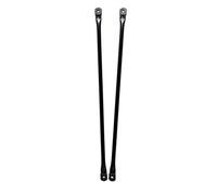 Timyrimy (Matte Black, 38"/96.5cm) Garden Swing Replacement Bars, Metal Round Rods for Hanging Swing Seat to Frame(2PCS/CTN)